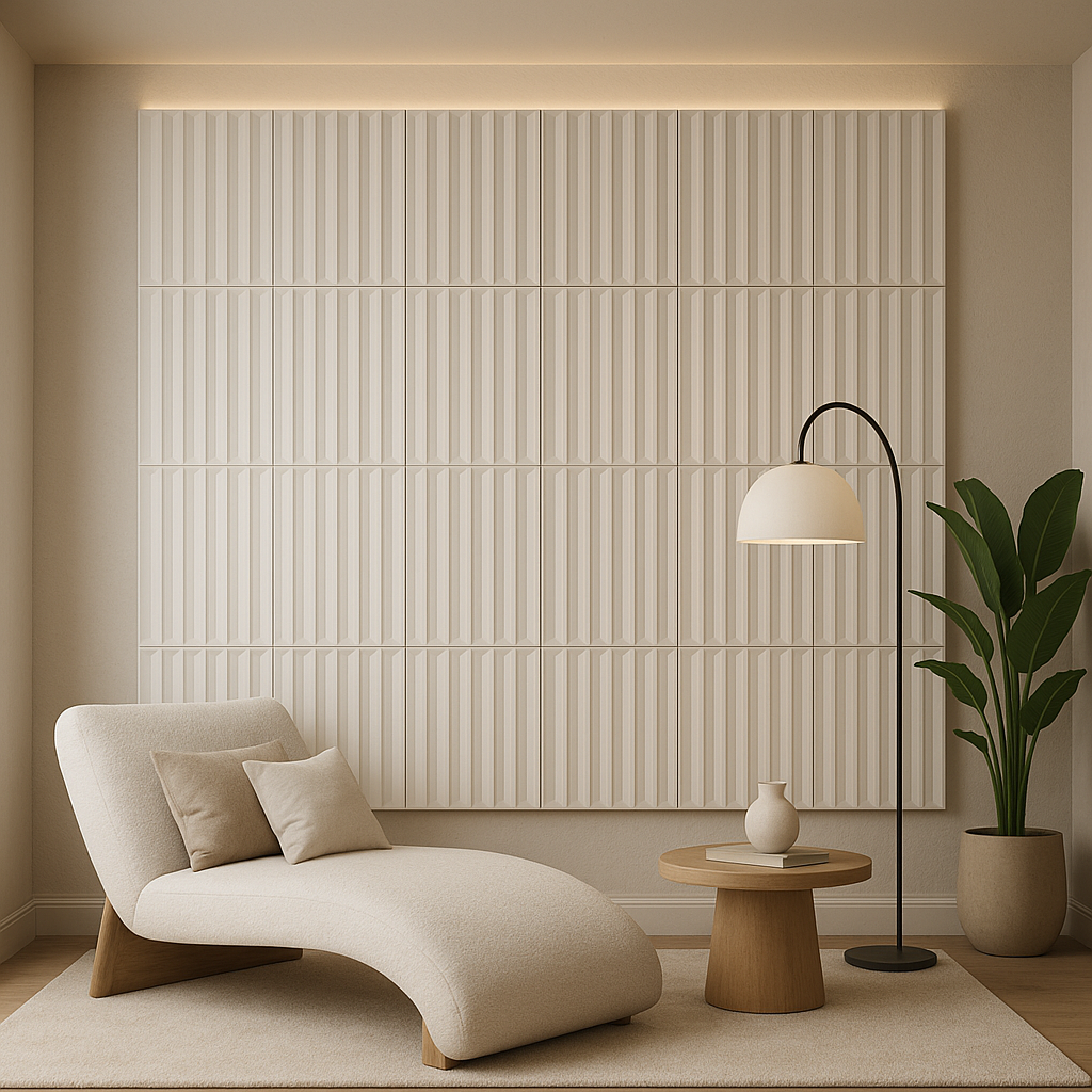 Alarion bianco 50x50cm da parete in Pvc - PANNELLO 3D