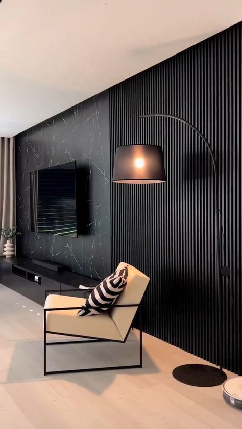 Doga Vulcano da Parete PVC 16x290 - Colore Nero Satinato