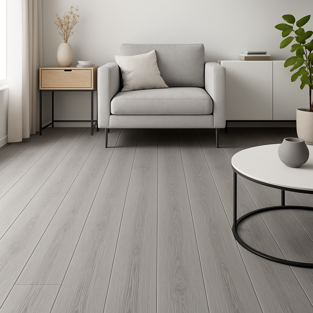 Pavimento Adesivo PVC Effetto Parquet Grigio – 92x15 cm - Prezzo a MQ - BM21868