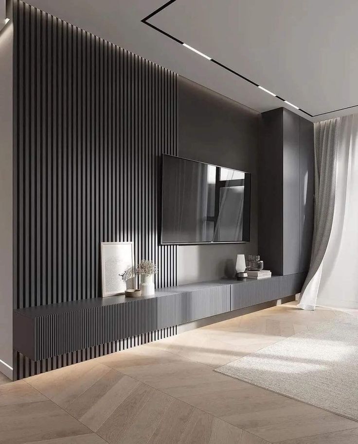 Doga Vulcano da Parete PVC 16x290 - Colore Nero Satinato