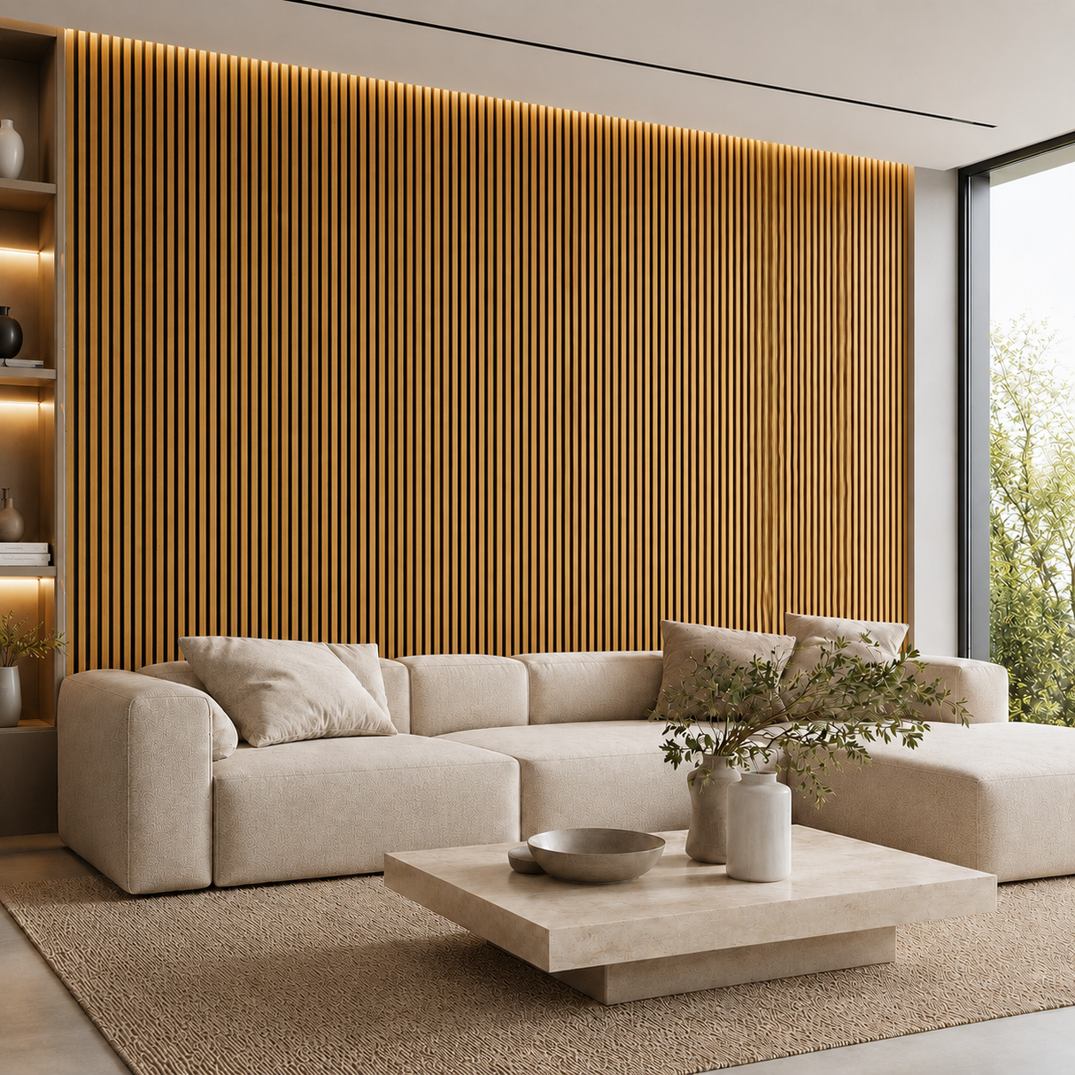 ROVERE MIELE - Doga Fonoassorbente MDF con Spugna Acustica 60X290 cm