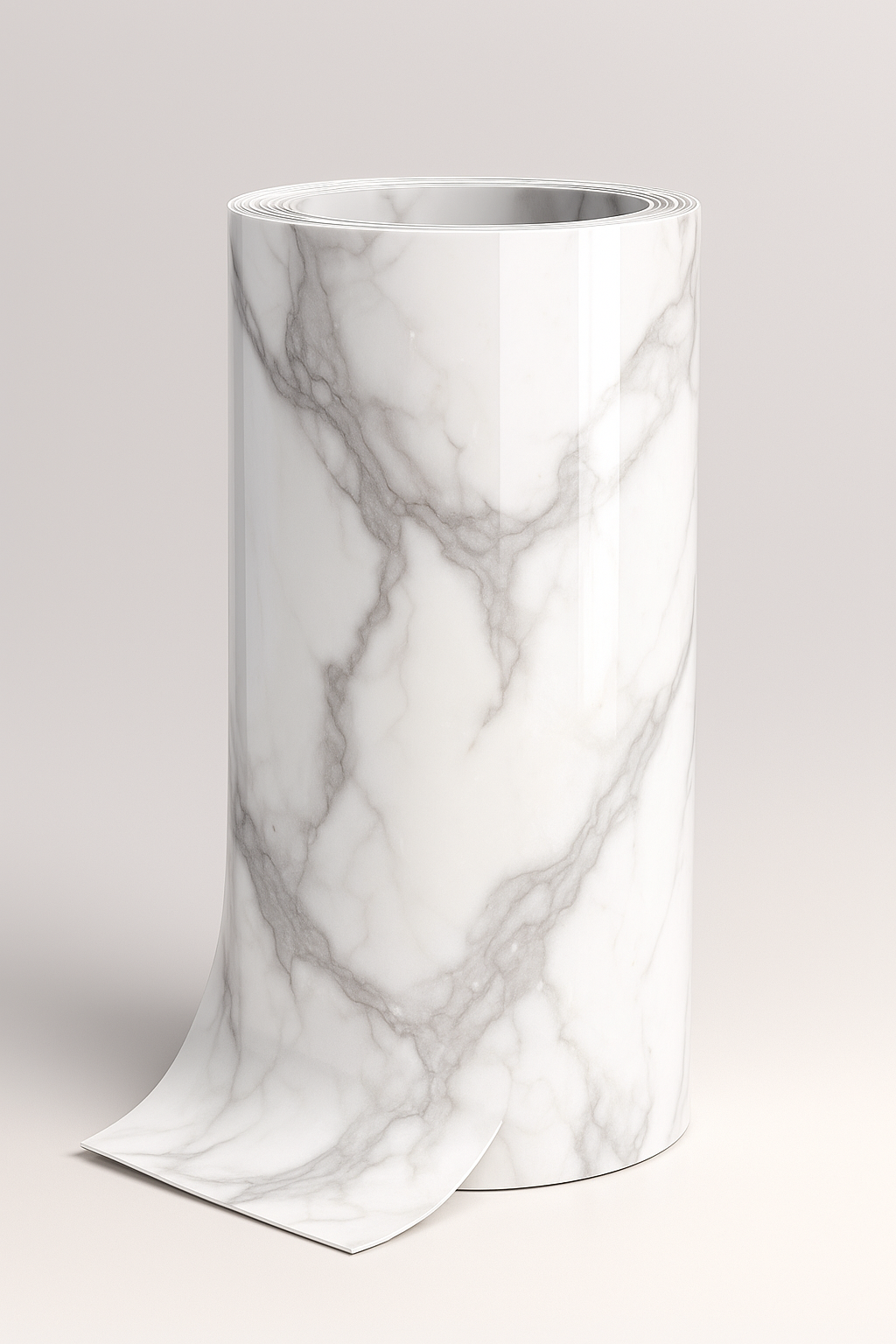 Marmo Calacatta Grigio- Rotolo Adesivo da Parete Effetto Marmo - 120x300 cm BM67646