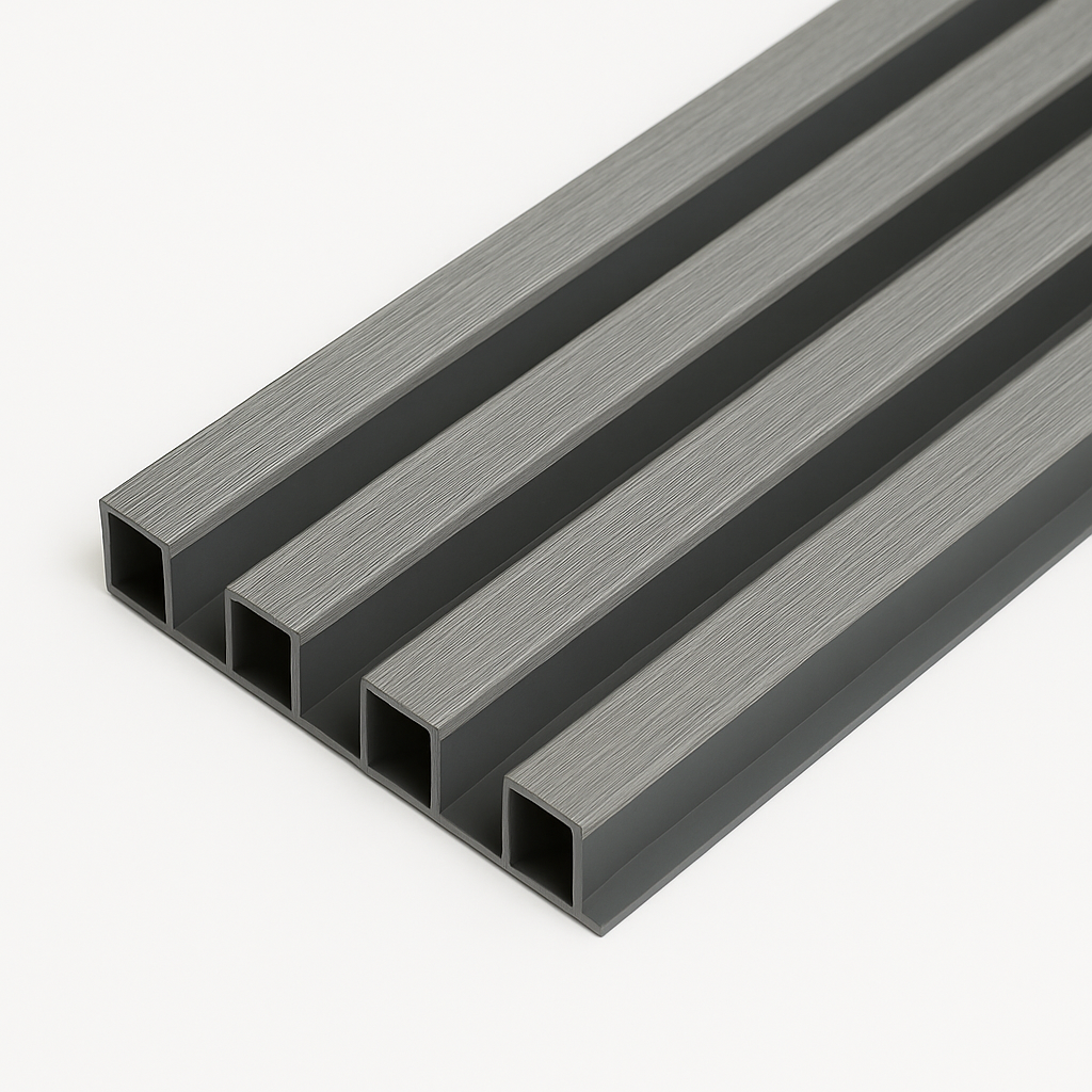 Silvershade – Pannello a Doga Effetto Grigio Scuro e Nero 16x290cm