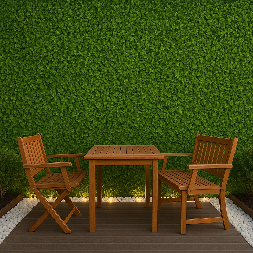 Pannello di Verde Artificiale Bosso – Effetto Naturale e Durevole 100 cm x 100 cm