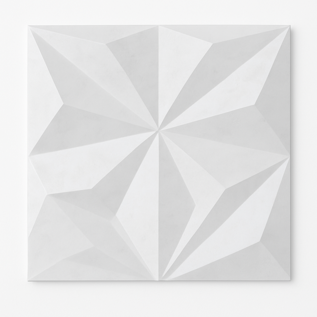 STARLIGHT 3D – Pannello Decorativo Bianco Effetto Diamante 50x50 cm