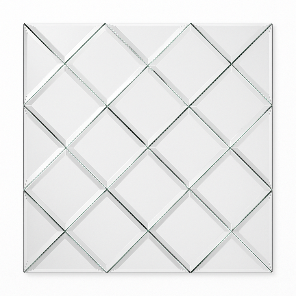 Refleya – Specchio Decorativo a Riquadri Lucido.