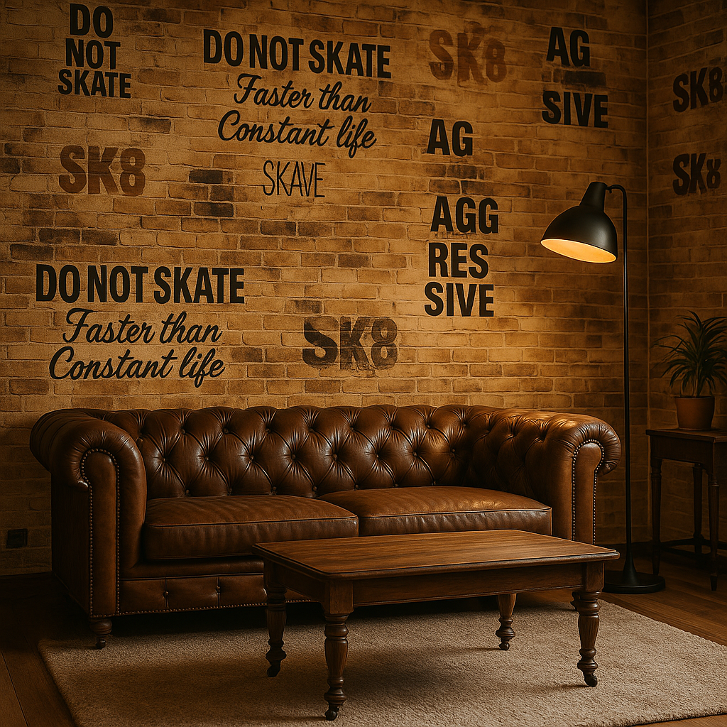 Bricktorn – Rotolo Adesivo da Parete Urban Vintage 300cmx60cm