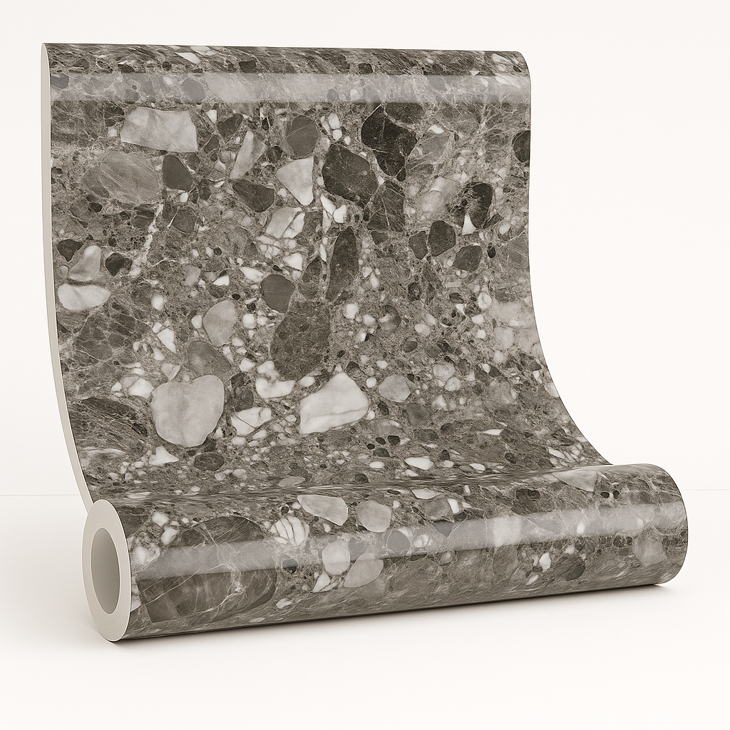 Tempesta di Bardiglio- Rotolo Adesivo da Parete  - 300x120 cm BM67649