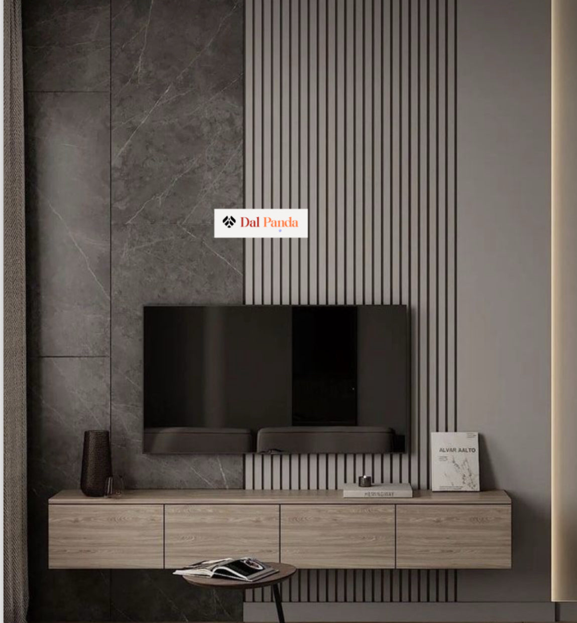 Doga in legno Grigio Fonoassorbente 16 cm x 290 cm