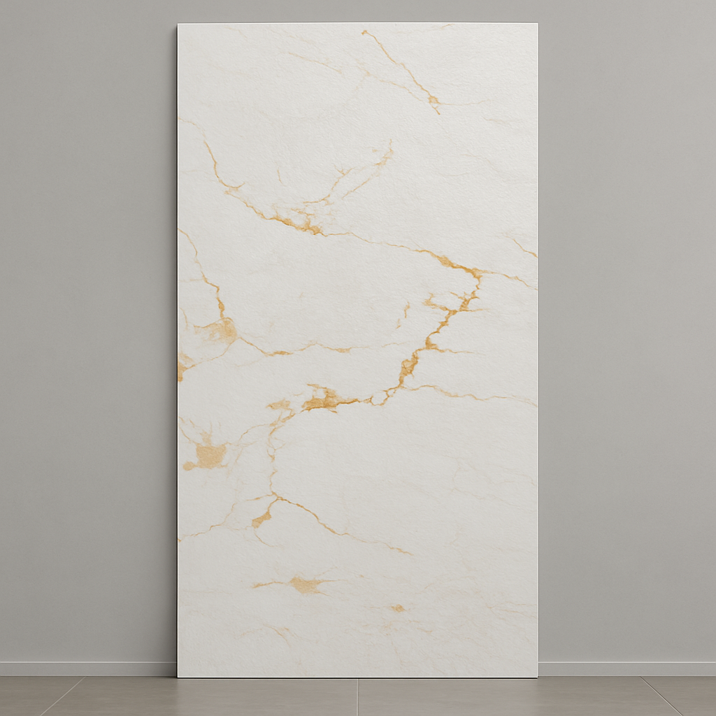 Gold Veins 120x290 - Pannello PVC Rigido Effetto Marmo Opaco