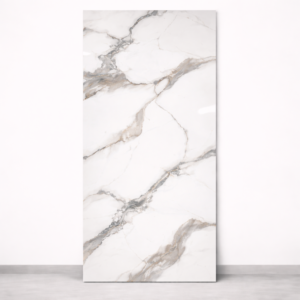 Marmo Soft Tortora 120x290 cm | 3 mm - Pannello PVC Effetto