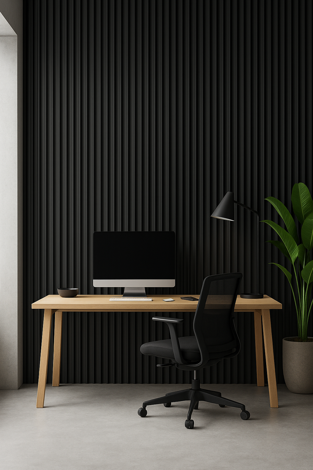 Doga in PVC Nero Opaco - 290x12 cm