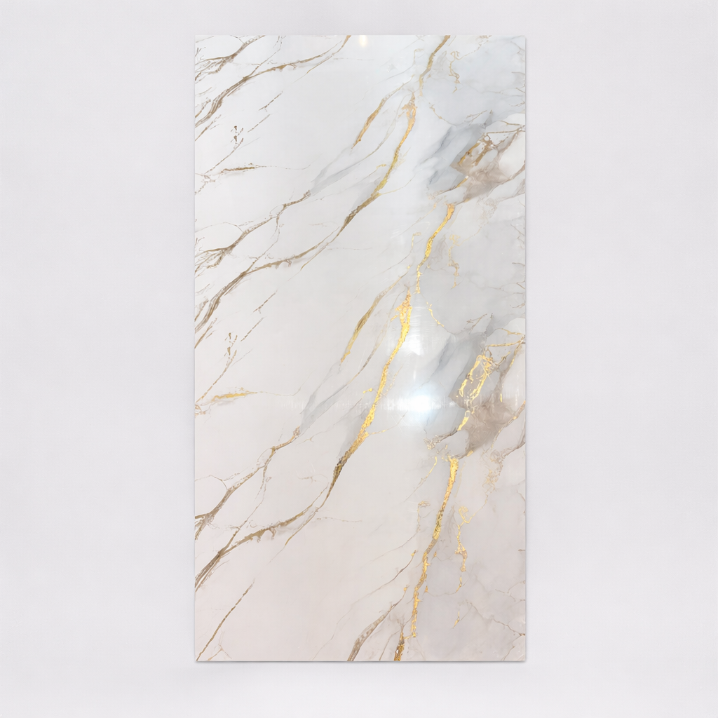 Pannello PVC Oro Bianco - 120x290 cm - 3 mm