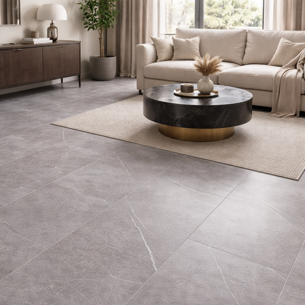 Pavimento SPC Grey Stone Vein 30,5×61 cm – Spessore 4 mm