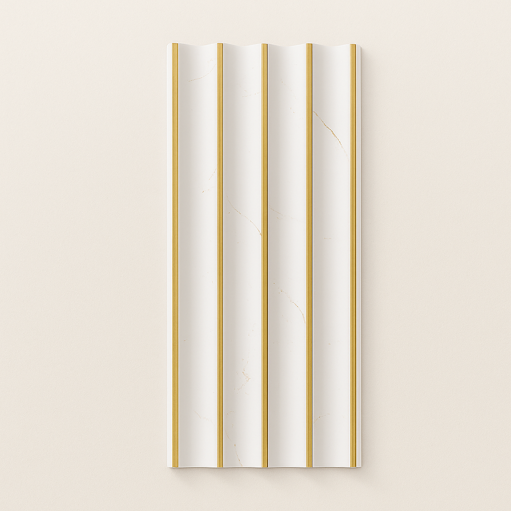 Doga Prestige Bianco Opaco e Oro - 15x290 cm