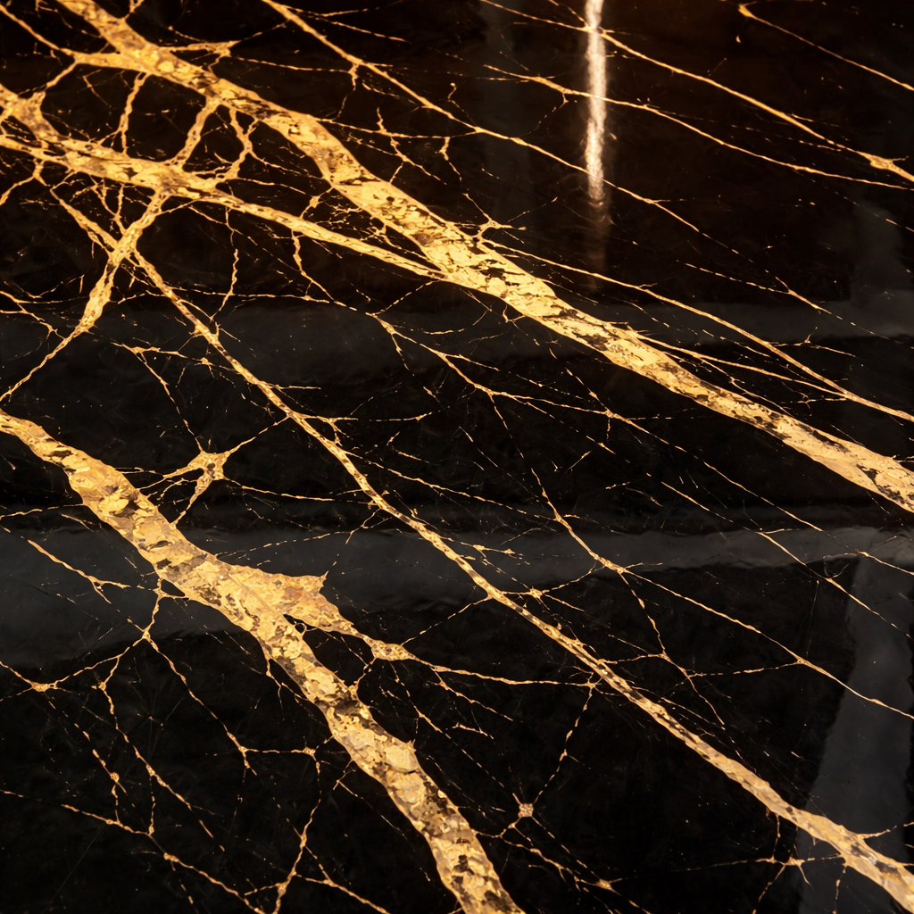 NERO ORO DUBAI ✦ Pannello Rigido PVC 120x280 cm