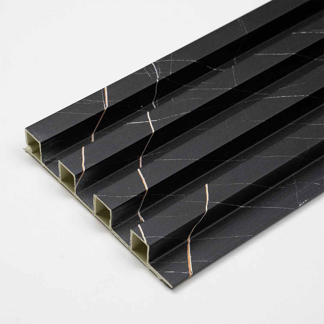 New York Doga da Parete PVC 16x290 - Colore Nero e Marmorizzato oro