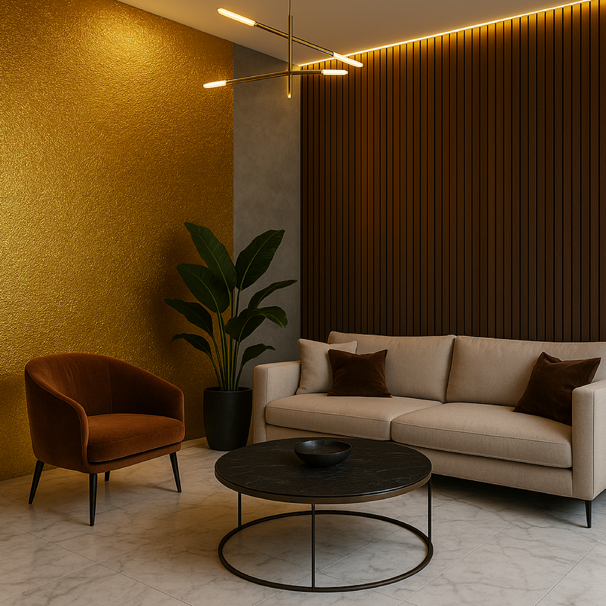 Oro Puro Pandora - Rotolo Adesivo da Parete  - 300x120 cm -  BS67651