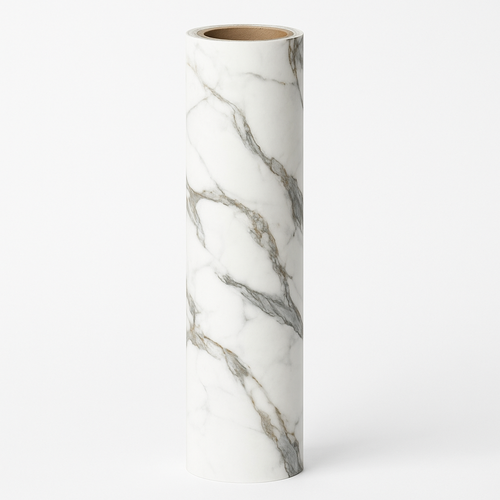 Marmo Lux Opaco – Rotolo Adesivo PVC Effetto Marmo Bianco 120×300 cm BM67647-2