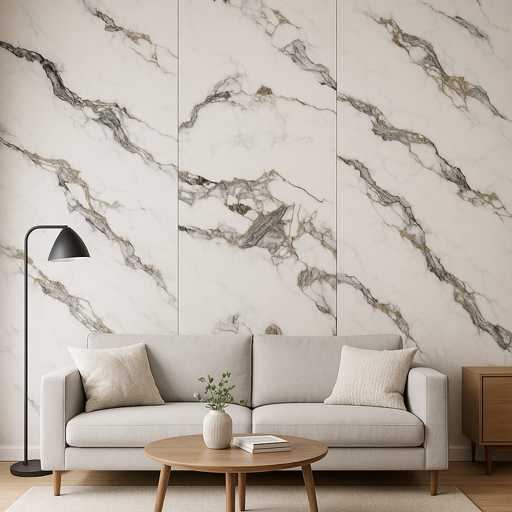 Marmo Lux Opaco – Rotolo Adesivo PVC Effetto Marmo Bianco 120×300 cm BM67647-2