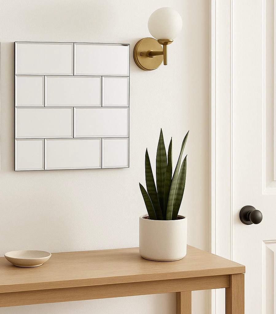 Mirvalis – Specchio Decorativo a Riquadri Lucido.