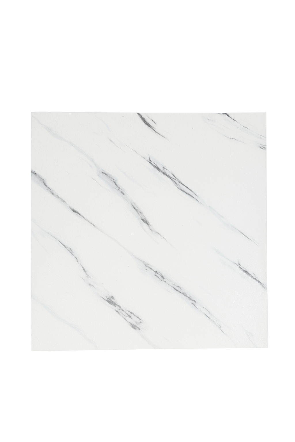 Pavimento in PVC autoadesivo Marmo Bianco con venature Grigie e Nere al MQ