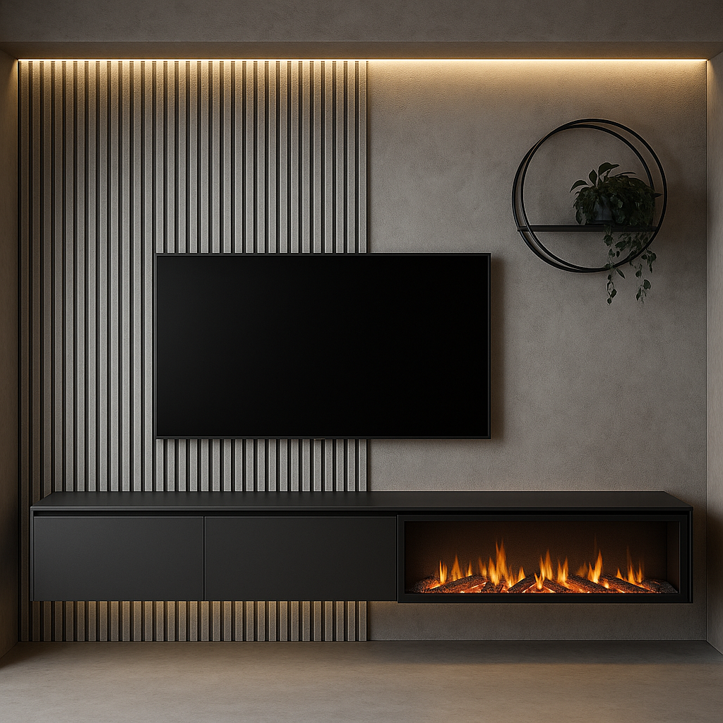 Carrara Doga da Parete PVC 16x290 - Colore Nero e Beije Pietrificato