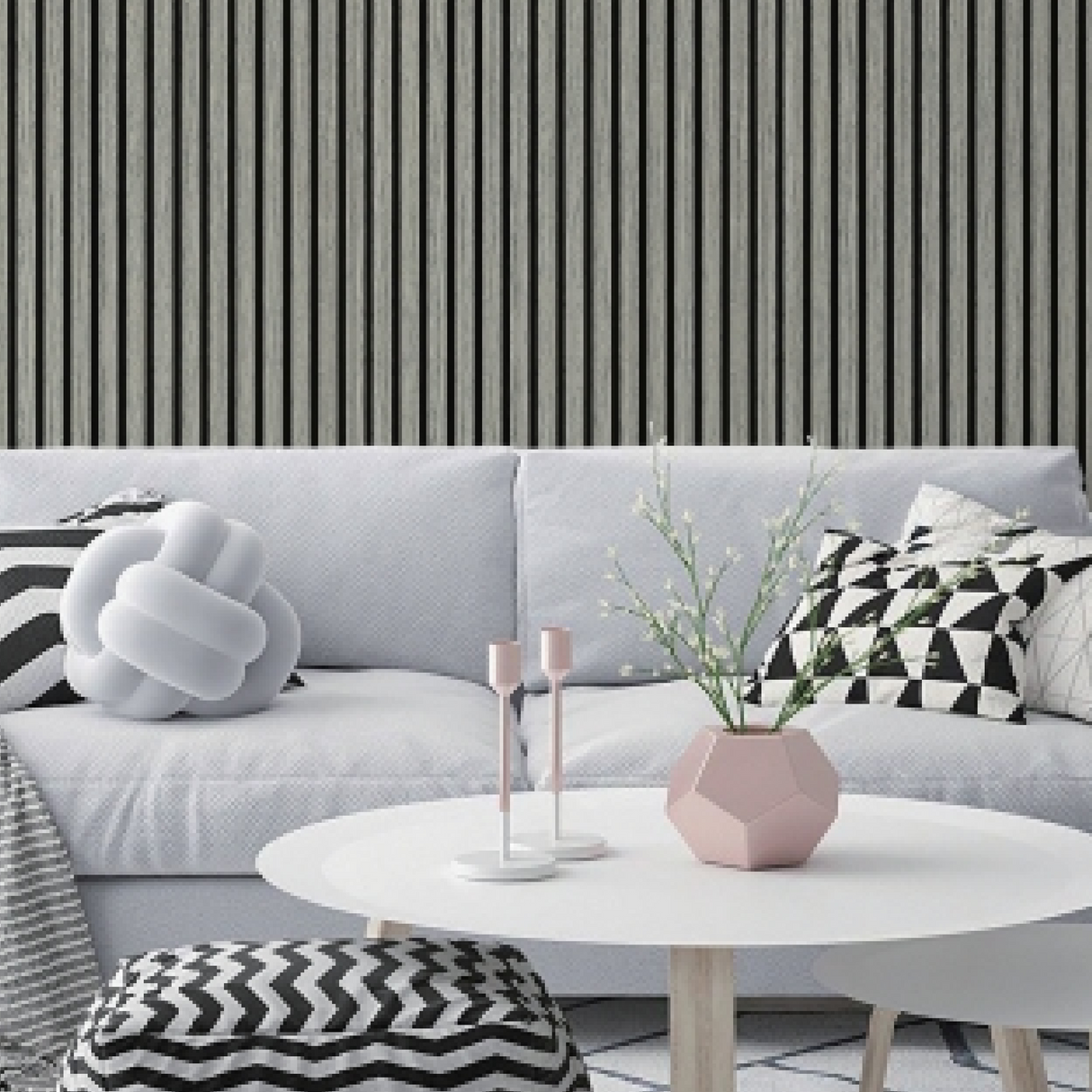 Doga in legno Grigio Fonoassorbente 16 cm x 290 cm