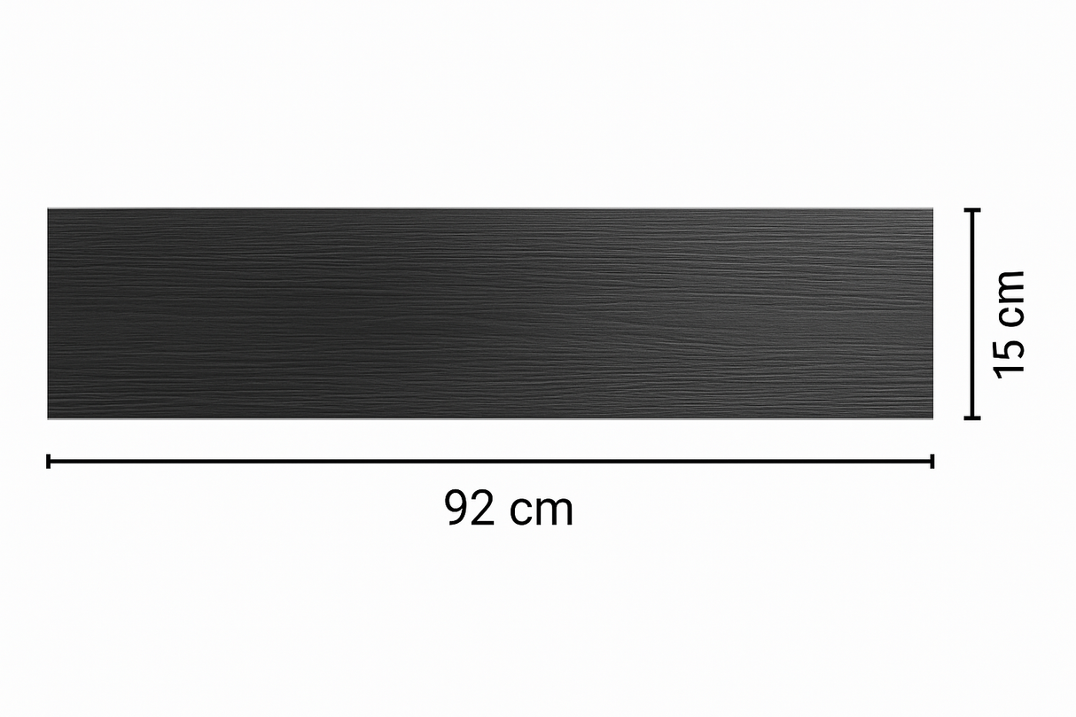 Pavimento in Pvc adesivo, Colore Nero , Misura 92cmx 15cm Prezzo al Mq. 10151