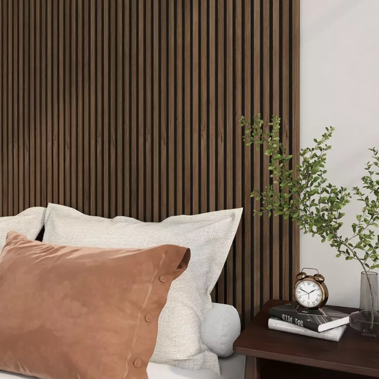 Doga Flessibile in legno Noce  Fonoassorbente 60 cm  x 290 cm