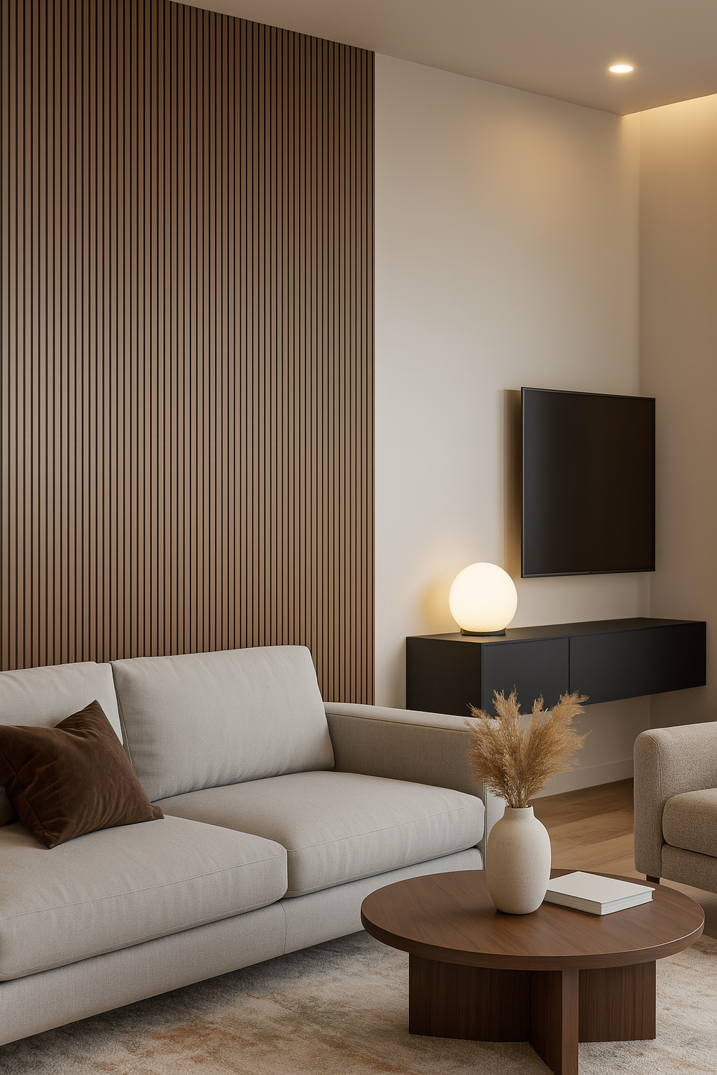 Doga in PVC effetto legno Noce Interlock 16x290 | Finitura Aperta Naturale