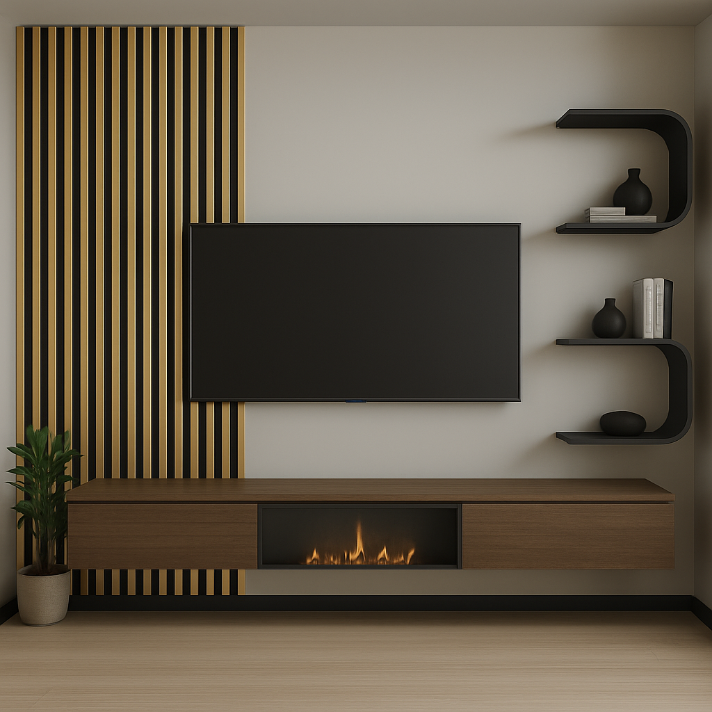 Pandora Doga da Parete PVC 16x290 - Colore Oro Metallizzato e Nero