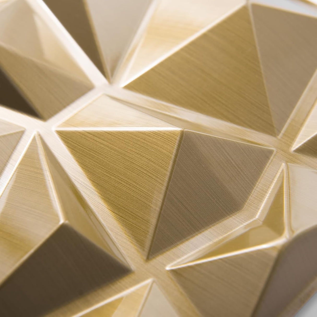 Pannello 3D 50x50cm da parete in Pvc effetto diamantato Oro