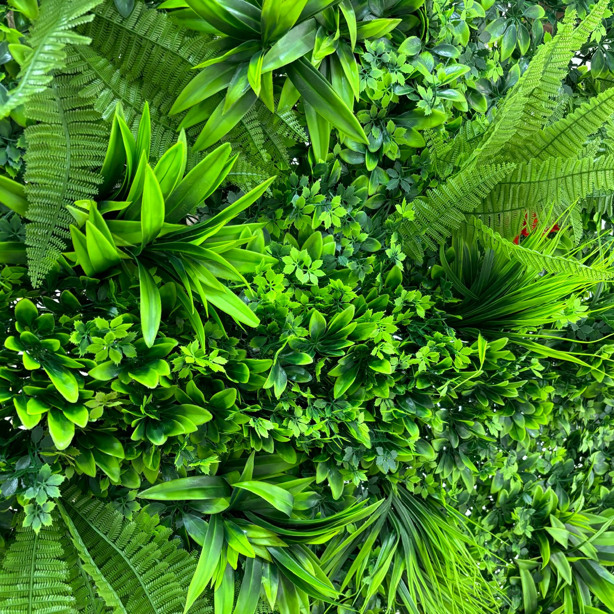 Parete verde artificiale 3D in polietilene alta densità 100 cm x 100 cm