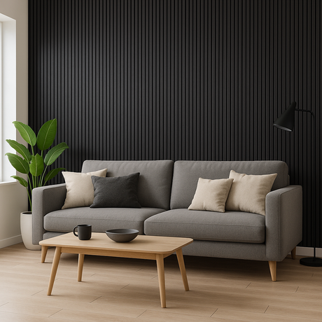 Doga Nera Osaka in PVC 16x290  – Listelli Sottili Effetto Legno