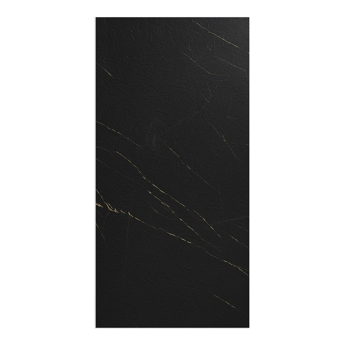 Black Rock Premium 120x290 - Pannello PVC Rigido Effetto Roccia Nero