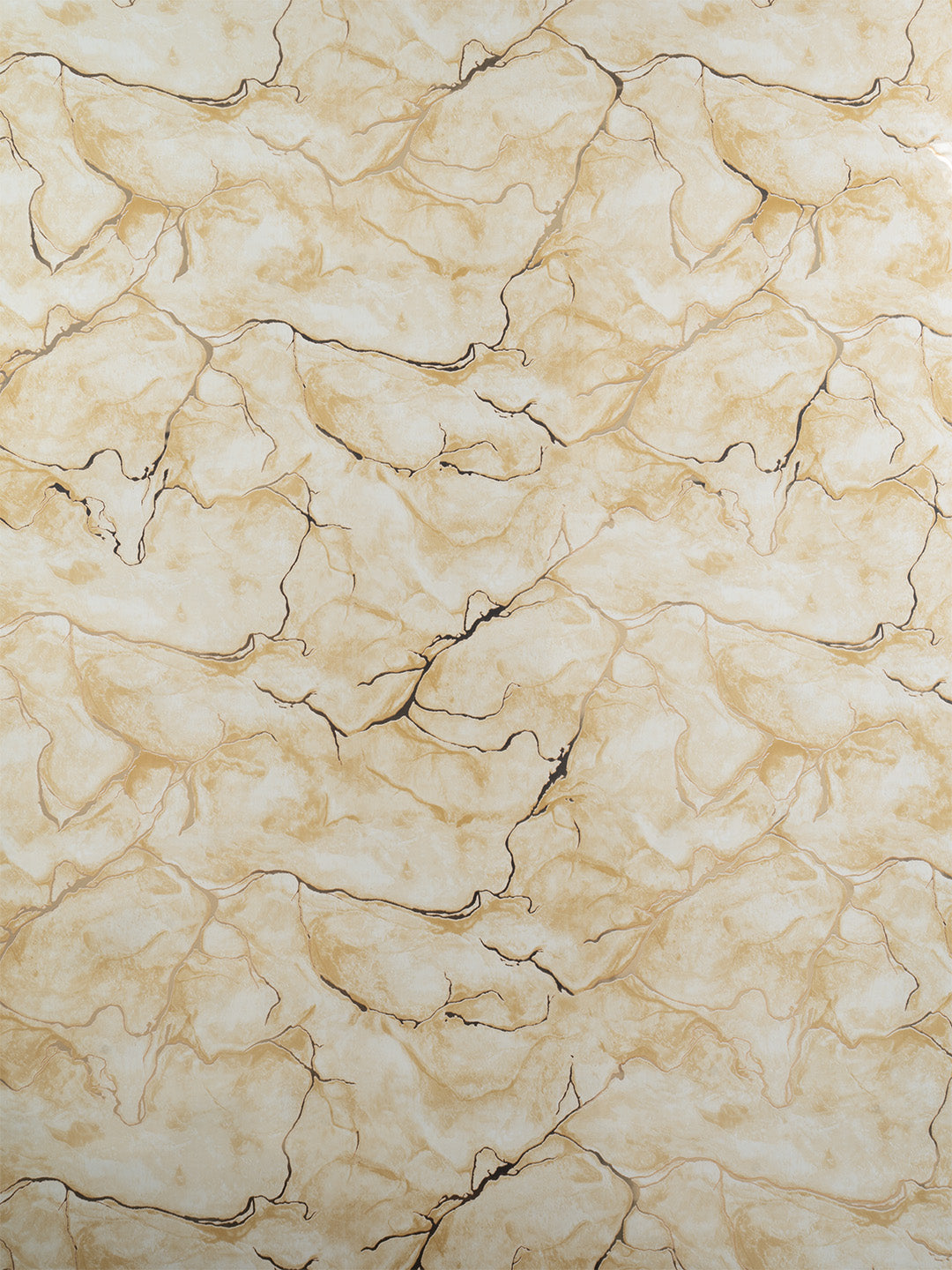 Blossom Rotolo Adesivo da Parete Marmorizzato - 300 x 120 Colore Beije e Oro