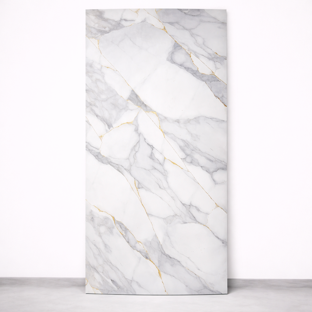 Pannello PVC Effetto Marmo Perla Gold – 120x290 cm - 3 mm