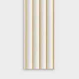 Doga Prestige Bianco Opaco e Oro - 15x290 cm