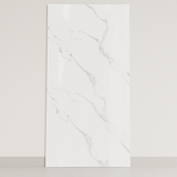 Statuario Venato 120×290 - Pannello PVC Rigido Effetto Marmo Lucido