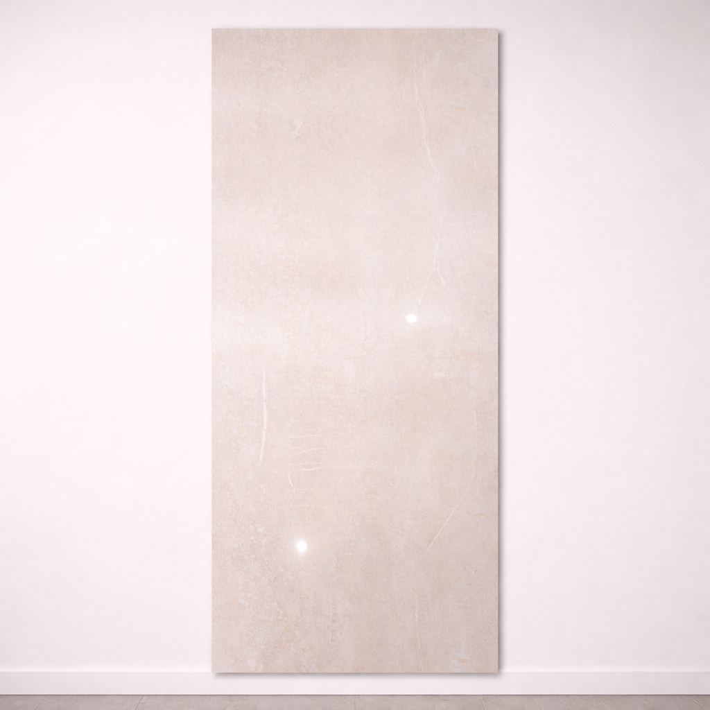 Pannello Decorativo PVC Cipria – Effetto Travertino 120×290 cm