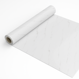 Rotolo Adesivo Effetto Marmo Bianco Lucido – 120x300 cm - Venature Leggere