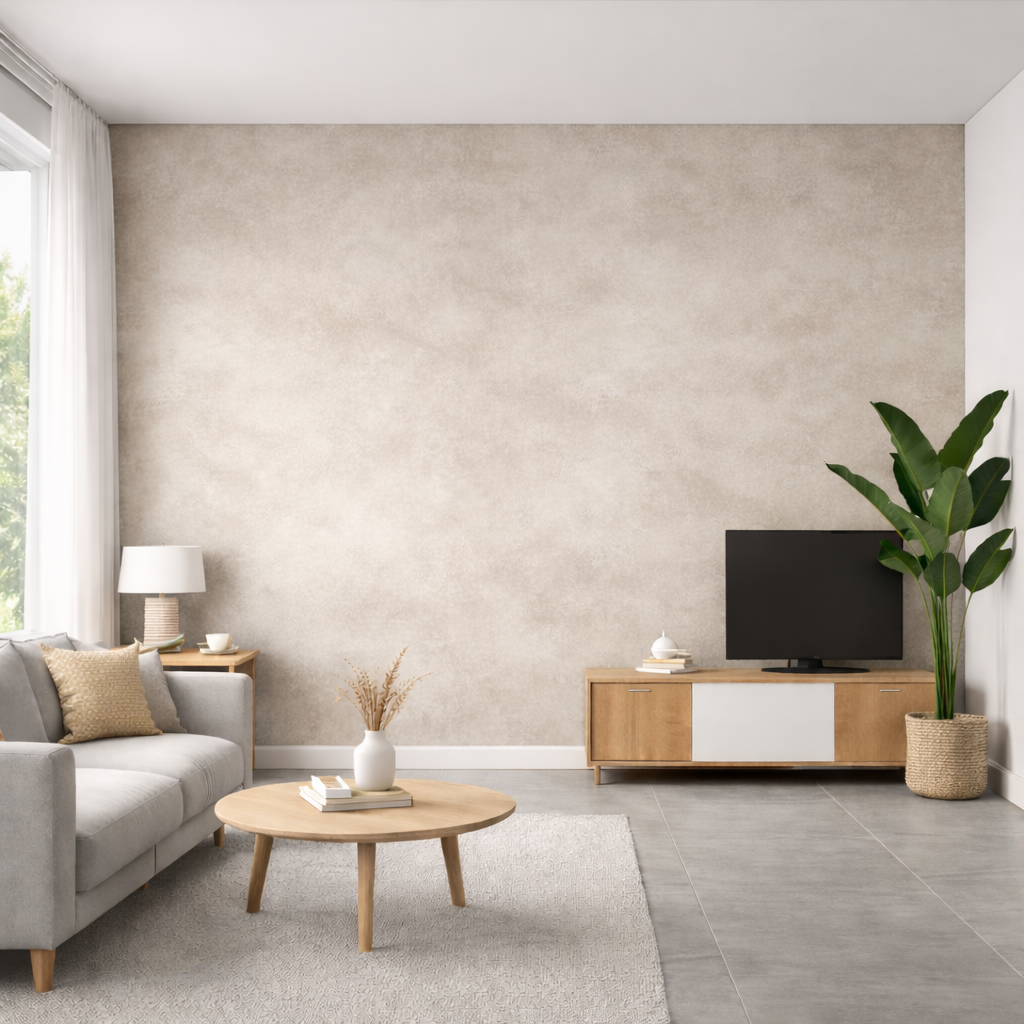 Rotolo Adesivo Effetto Cemento Chiaro 120×290 cm