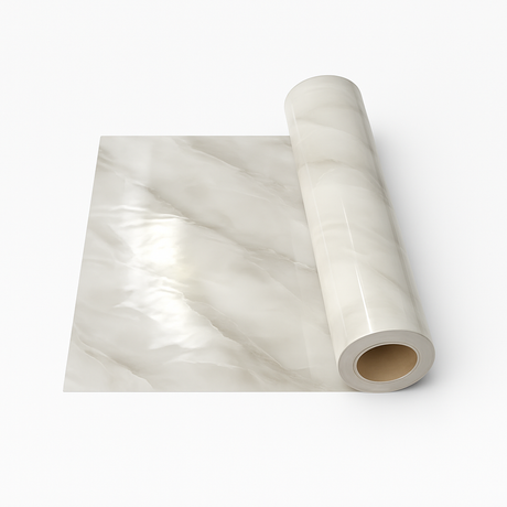 Rotolo Adesivo Marmo Lucido Grigio Nuvola – 120x300 cm