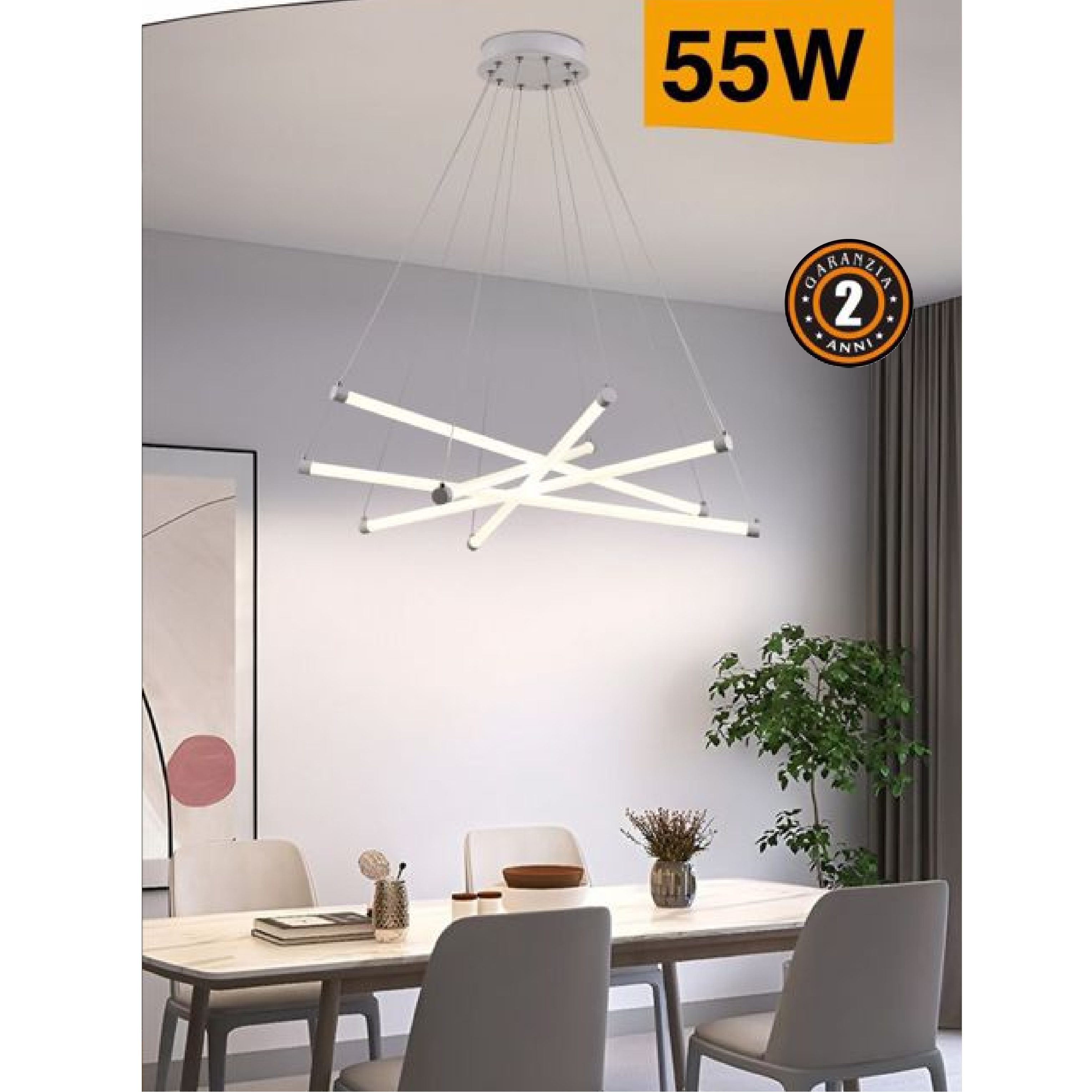 Lampadario LED A05-ON - Illuminazione Moderna ed Elegante