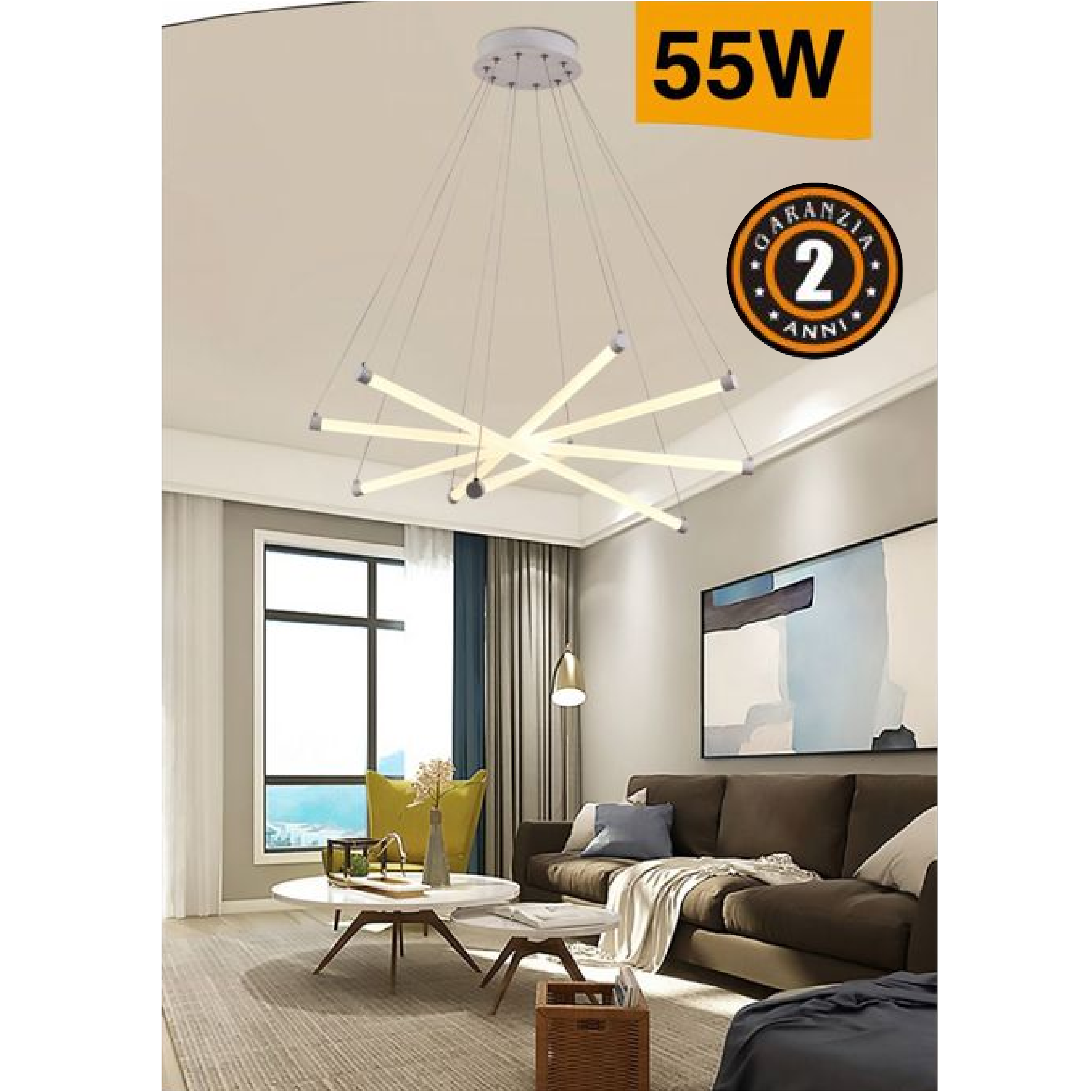 Lampadario LED A05-ON - Illuminazione Moderna ed Elegante