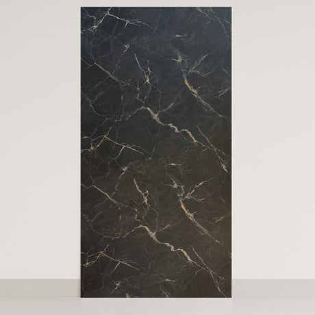 Noir Belge 122×290 - Pannello MDF Rigido Effetto Marmo Opaco