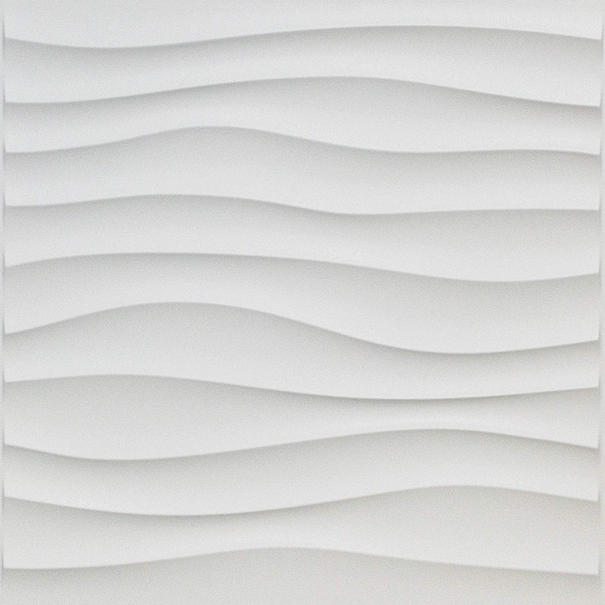 Pannello 3D 50x50cm da parete in Pvc effetto Dune Bianco