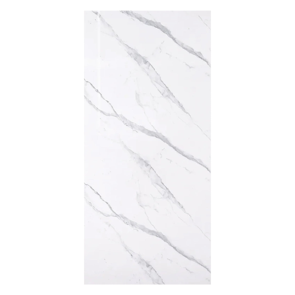 CARRARA GREY ✦ Pannello Rigido PVC Lucido 120x280 cm