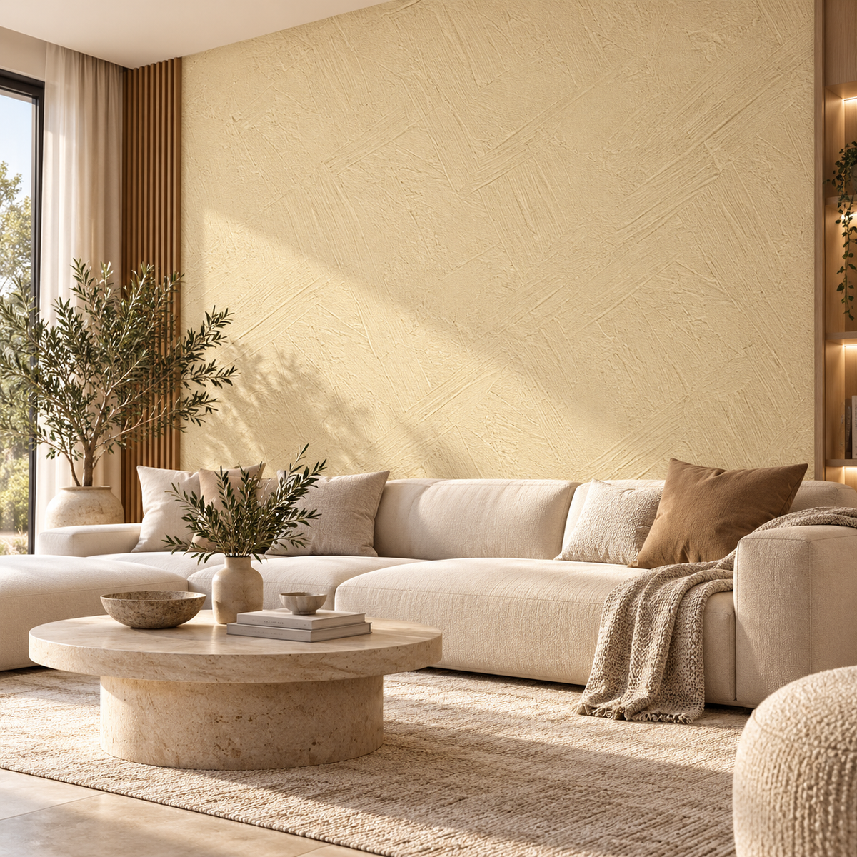 Sand Texture – Effetto Intonaco Spatolato | 120×300 cm